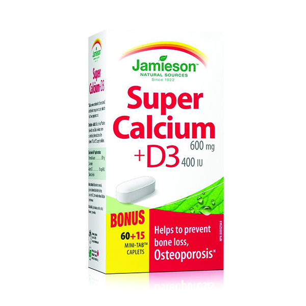 Jamieson Super Calcium with Vitamin D3 75 Tablet