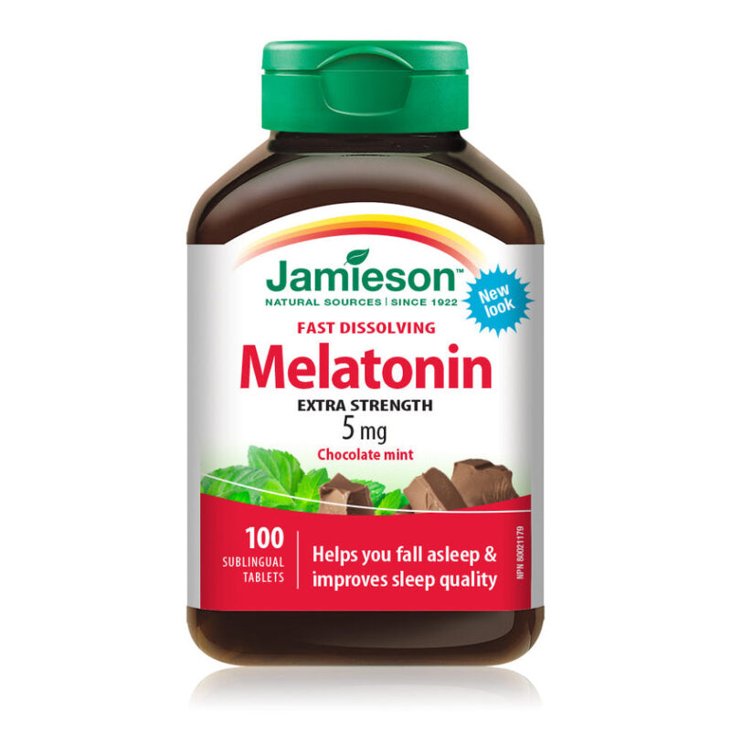Jamieson Fast Dissolving Melatonin 5mg 100Sublingual Tablet