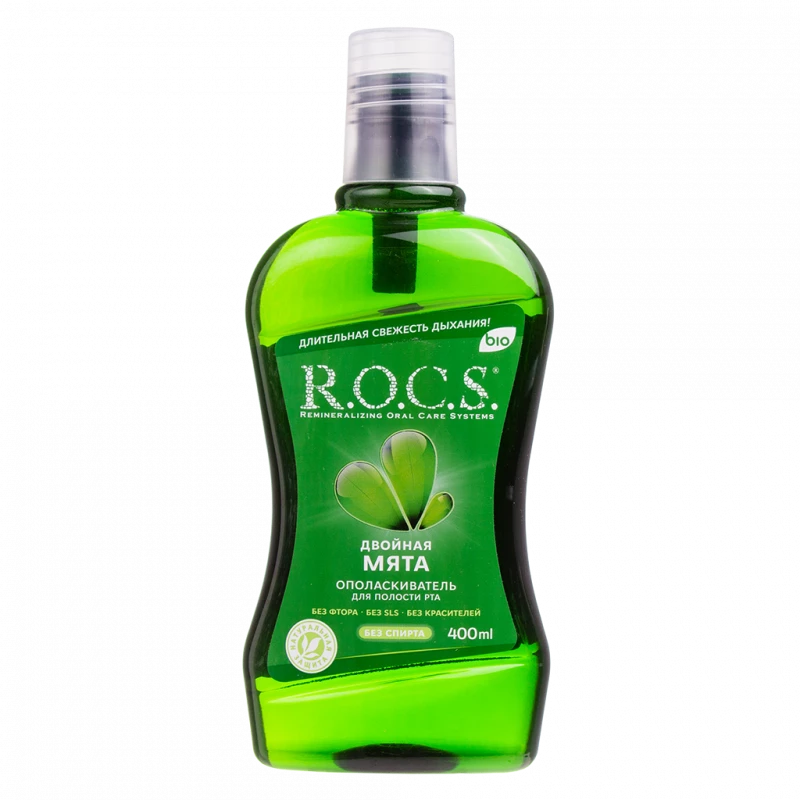 R.O.C.S. Mouthwash Double Mint 400ml ( Alcohol Free )