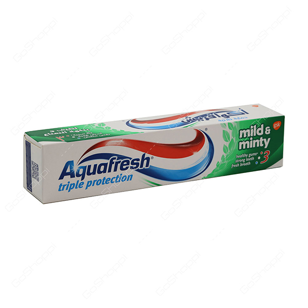 Aqua Fresh Triple Protection ToothPaste Mint Flavor 125Ml