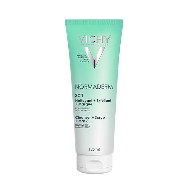 Vichy Normaderm 3 In 1 Cleanser, Scrub And Mask 125Ml