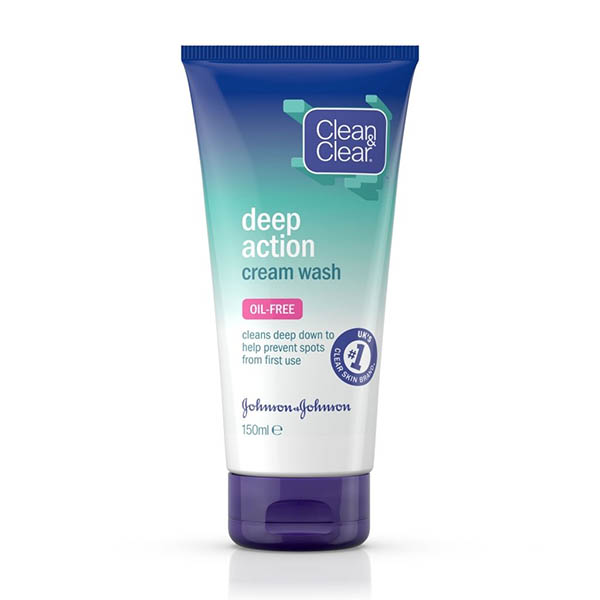 Clean And Clear Deep Action Cream Wash 150Ml