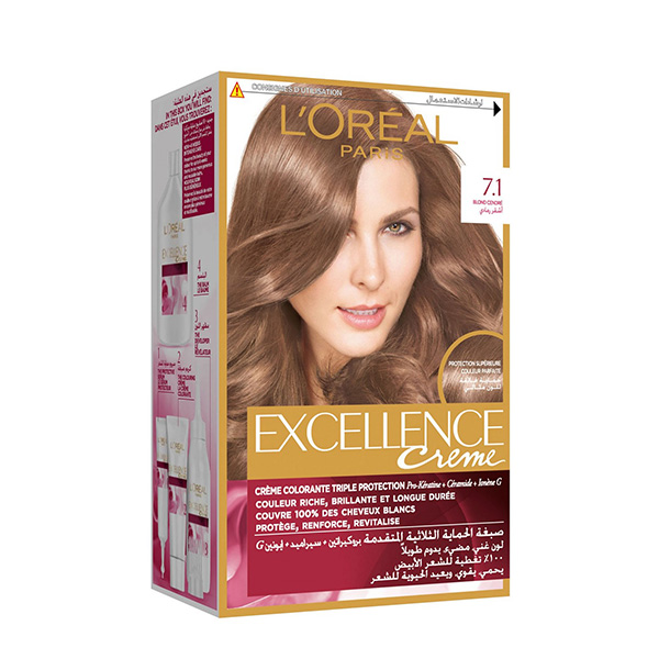 Loreal Excellence Ash Blonde Color No. (7.1)
