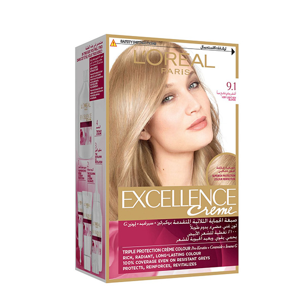 Loreal Excellence Light Ash Blonde Color No. (9.1)