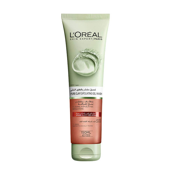 Loreal Pure Clay Exfoliating Face Wash 150Ml