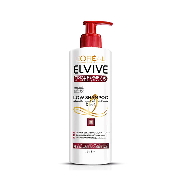 Loreal Elvive Total Repair Shampoo Pump 400Ml