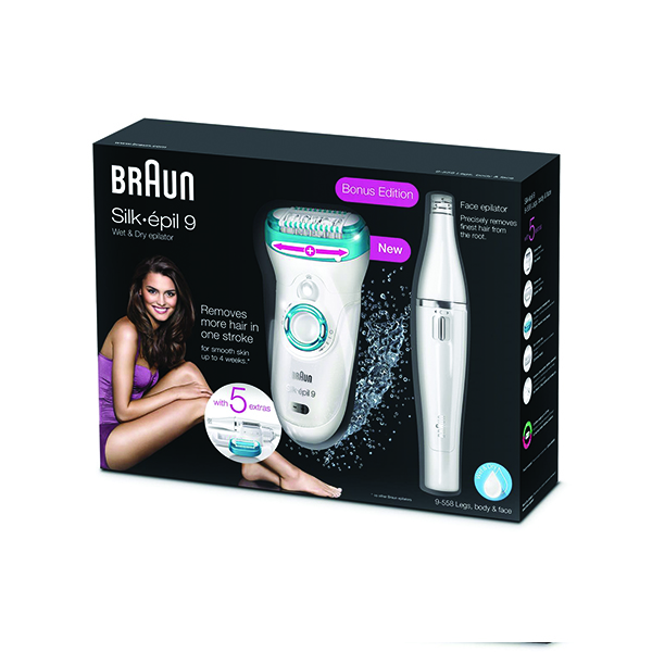 Braun Silk Epil 9 With 5 Extra For All Body