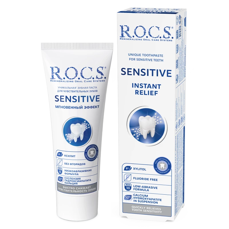 R.O.C.S. Toothpaste Sensitive Instant Relief 94g