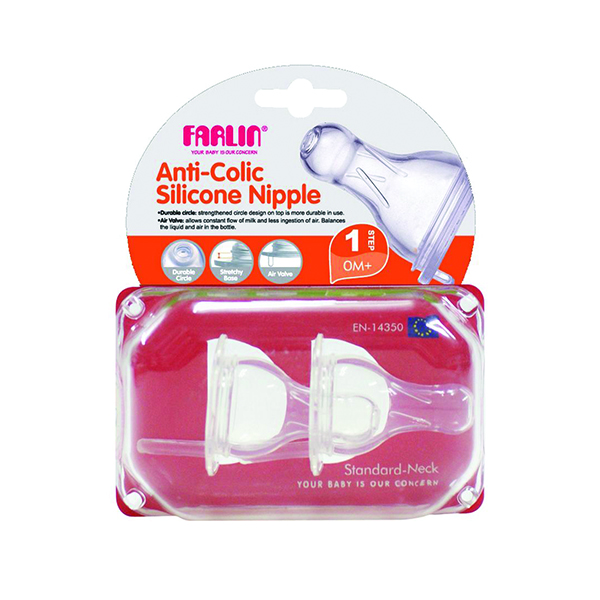Farlin Anti Colic Silicon Nipple Step 1