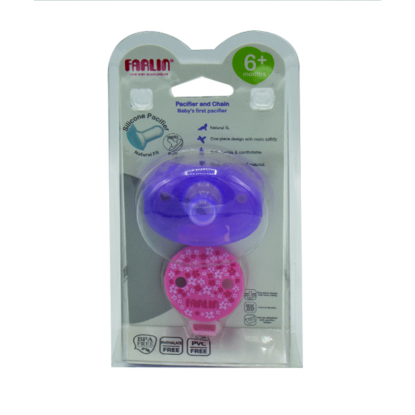 Farlin Pacifier With Chain For Babies From 6 Month