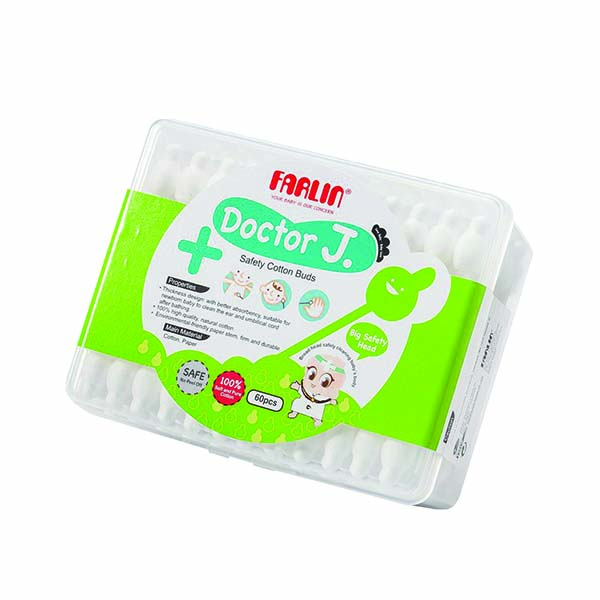 Farlin Paper Stem Safety Cotton Bud 60 Pieces