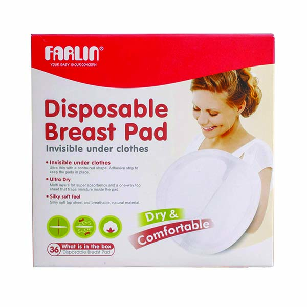 Farlin Breast Pad With Wing 36 Pads