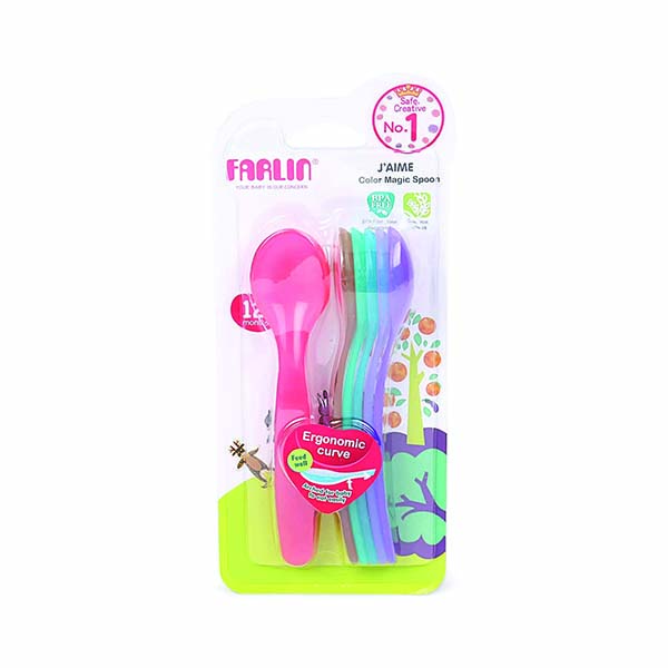 Farlin Baby Silicon Spoon 6 Pieces
