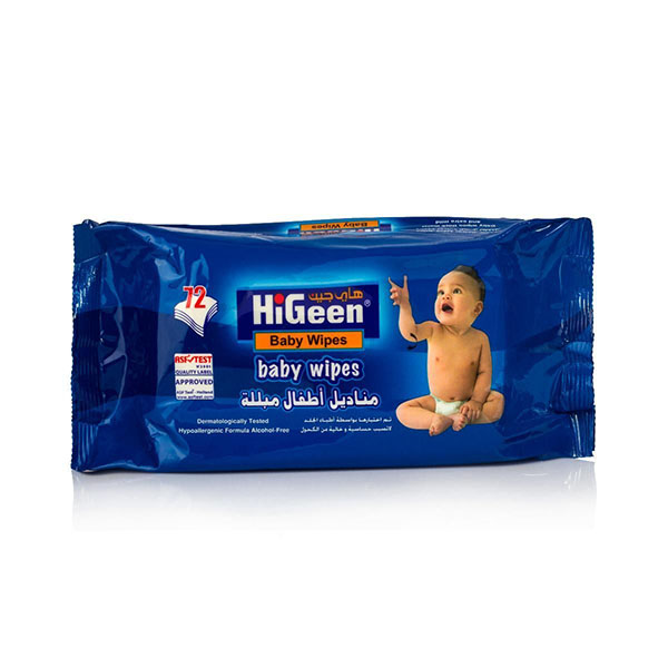 Higeen Baby Wet Wipes 72 Tissue