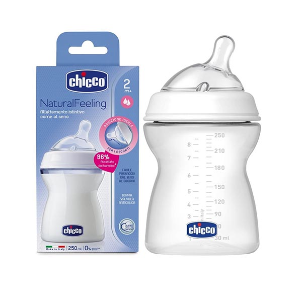 Chicco Natural Feeling Bottle Blue 250Ml 2M+