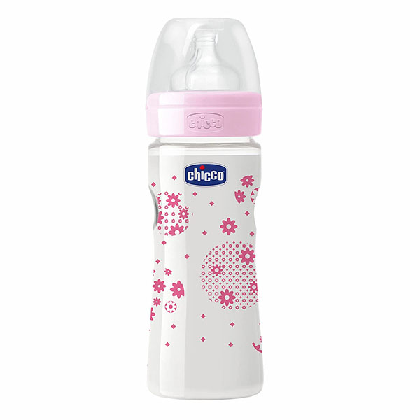 Chicco Well Being Bottle Pink 250Ml 0M+