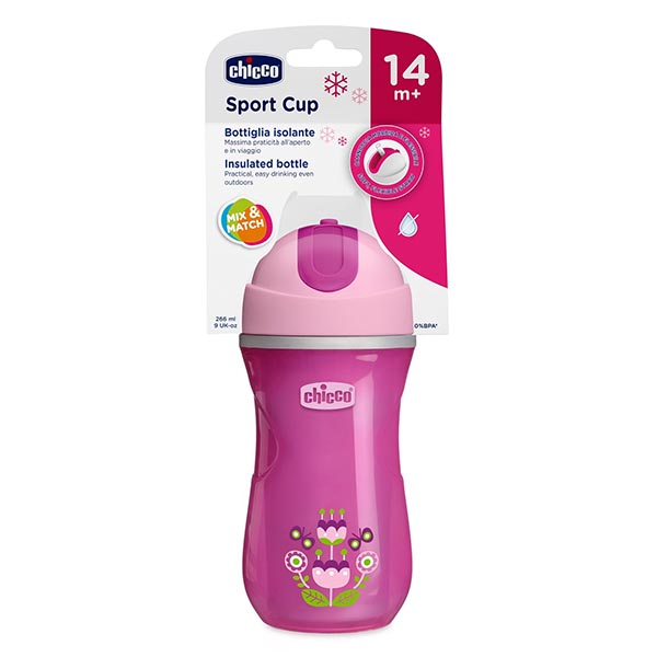 Chicco Active Cup Pink For Babies From 14M+ (266Ml)