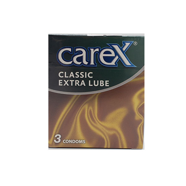 Carex Extra Lube 3 Condoms