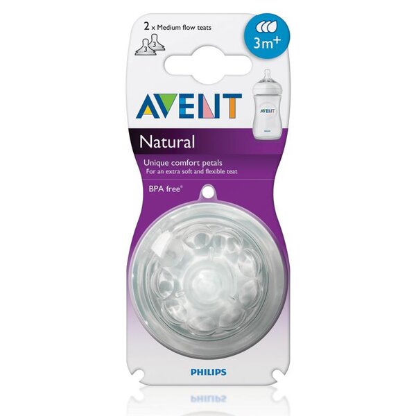 Avent Nipple Natural 3M+ 3Holes