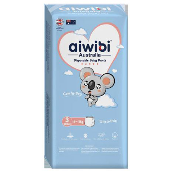 Aiwibi Baby Pants Size (3) 6-11 Kgs 48 Pants
