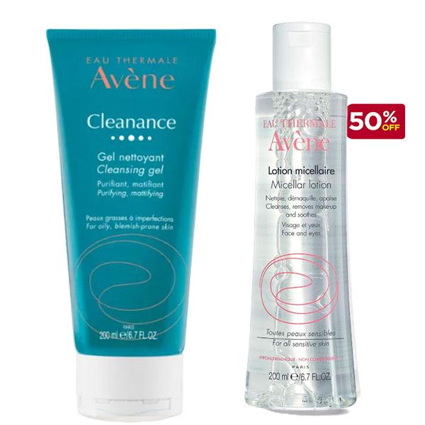 Avene Cleansing Gel + (Micellar Lotion Disc 50%) Offer
