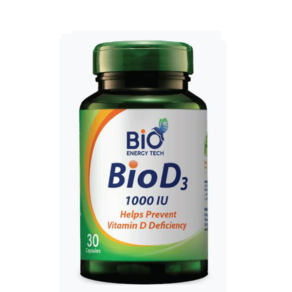 Bio Energy Tech Bio D3 1000IU 30 Capsules