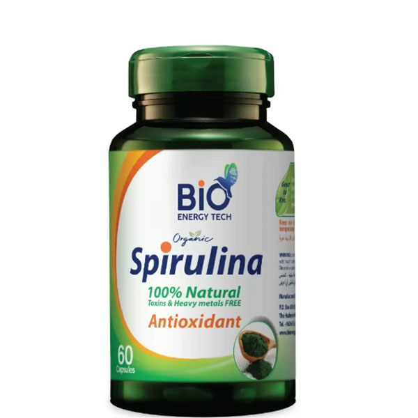 Bio Energy Tech Organic Spirulina 60 Capsule