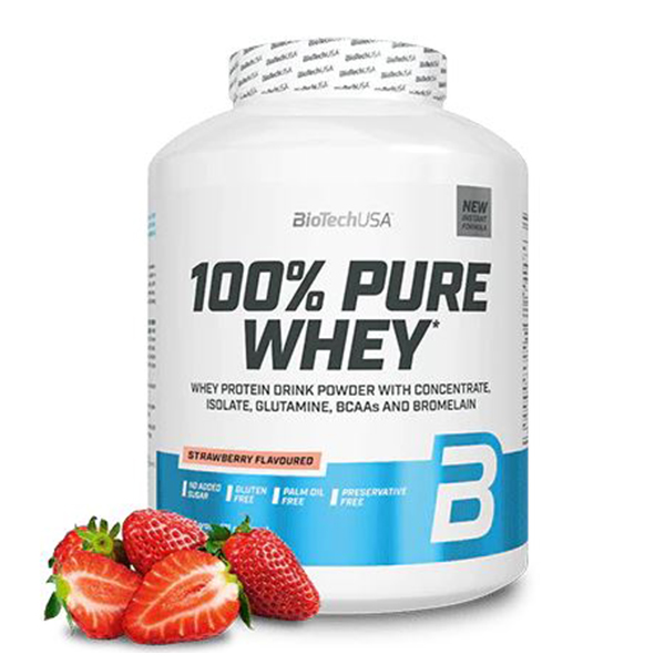Biotech USA 100% Pure Whey Protein Strawberry 2270 Gram