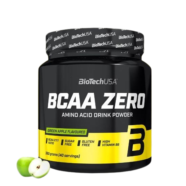 Biotech USA BCAA Zero Amino Acid Drink Powder 360g – Green Apple