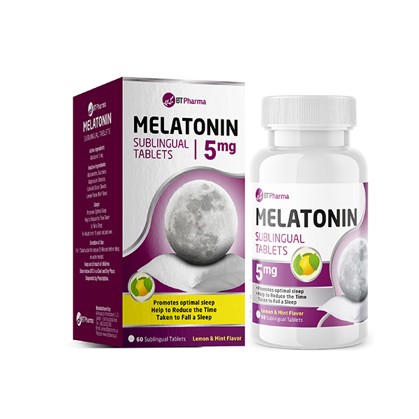 Bt Pharma Melatonin 5 Mg Sublingual 60 Tablets