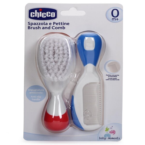 Chicco Baby Brush & Comb Blue
