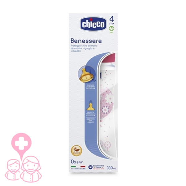 Chicco Benessere 330ML 4M+ Pink