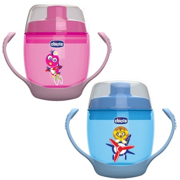 Chicco Meal Cup 12M+ Pink/Blue180ML