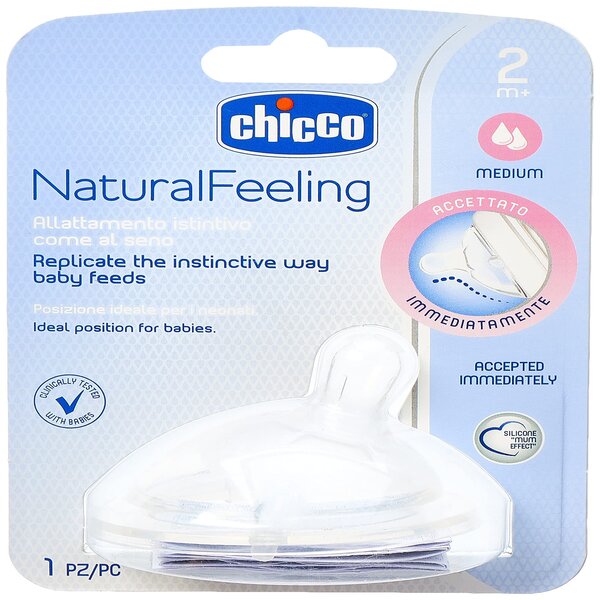 Chicco Natural Feeling Teat Medium 2M+