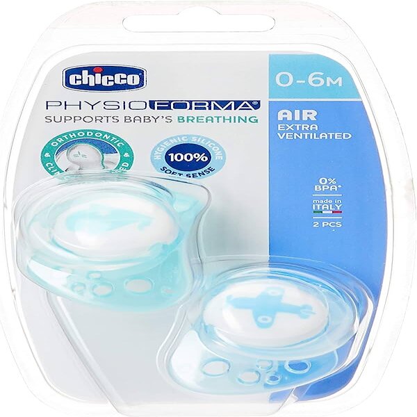 Chicco PhysioForma Soother Boy 0-6M 2PCS