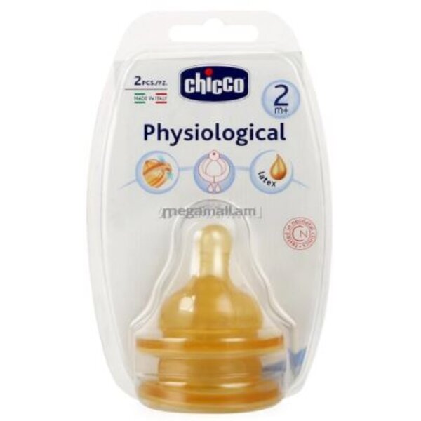 Chicco PHysiological 2M+ Teat Latex