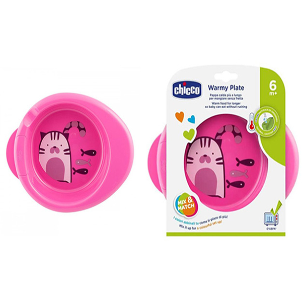 Chicco Warmy Plate 6M+ Pink