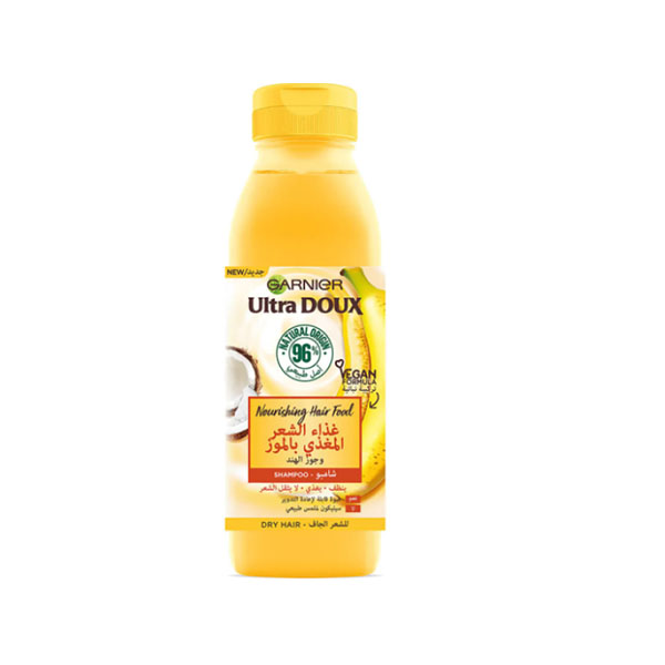 GARNIER ULTRA DOUX HAIR FOOD BANANA & SHEA SHAMPOO 350ML