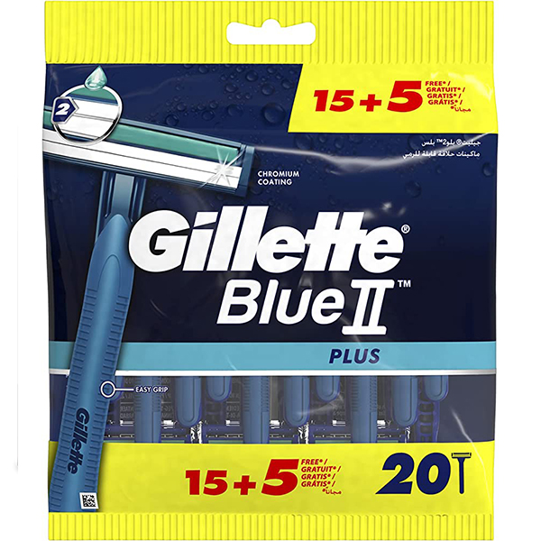 Gillette Blue 2 15+5Pcs Free