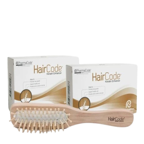 Hair Code 60 Cap Offer 2 Pcs With Brush