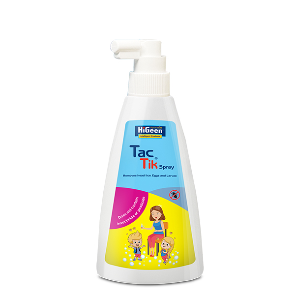 Higeen Tac Tik Head Lice Spray 150Ml