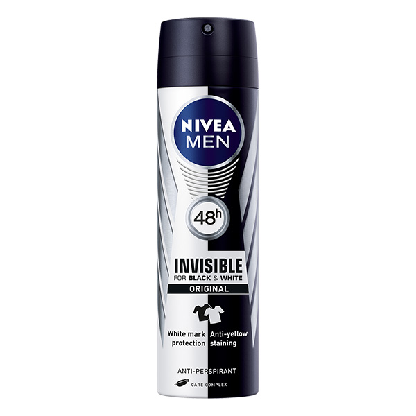 Nivea Men Invisible Black And White Spray Deodorant 150Ml