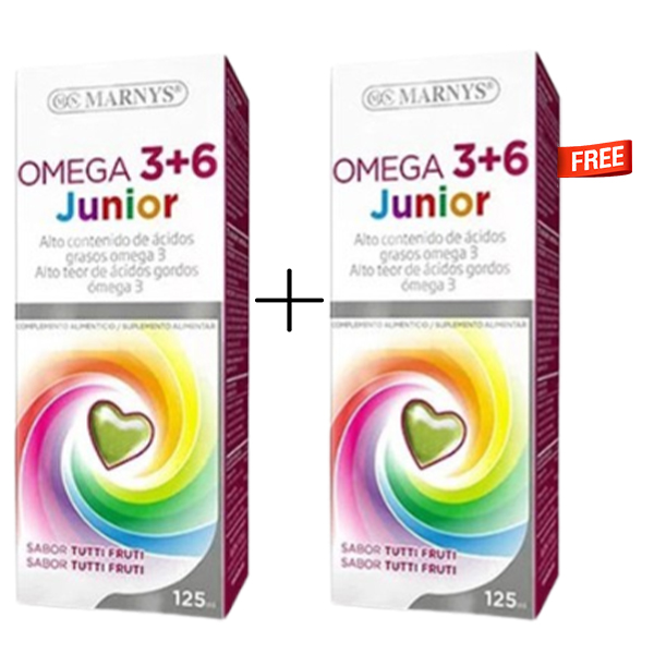 Marnys Omega 3+6 Junior 125ML Offer (1+1 Free)