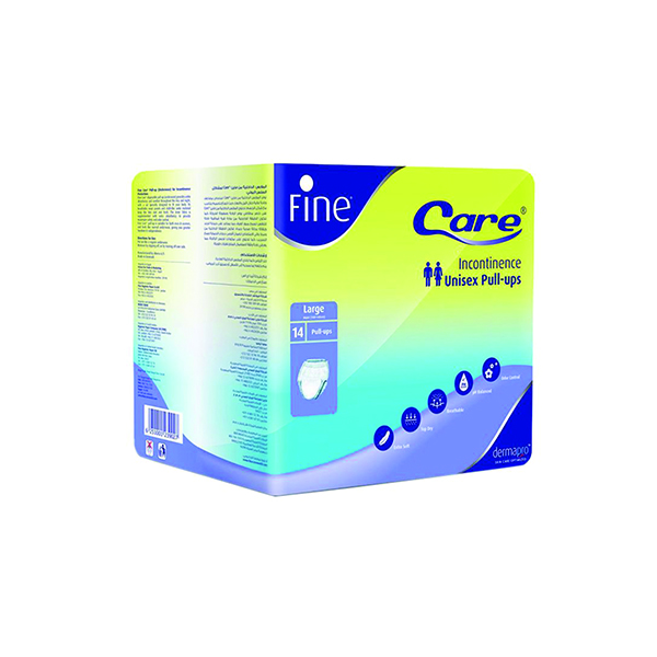 Fine Care Incontinence Unisex Briefs, Large 100-140Cm, 14 Underwear