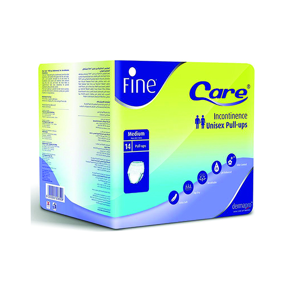 Fine Care Incontinence Unisex Briefs, Medium 75-110Cm 14 Underwear