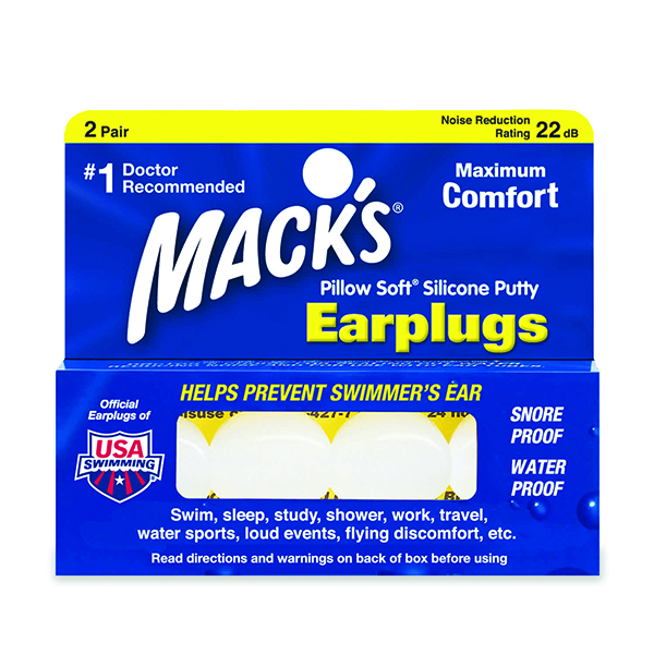Macks Ear Plug Silicone Pillow Soft 2 Pair