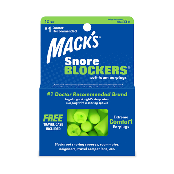 Macks Ear Plug Snor Blockers 12 Pair