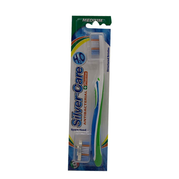 Silver Care H2O Medium Toothbrush 2Head