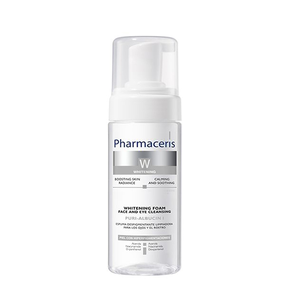Pharmaceris W Whitening Foam Eye And Face Cleansing Puri-Albucin I, 150Ml