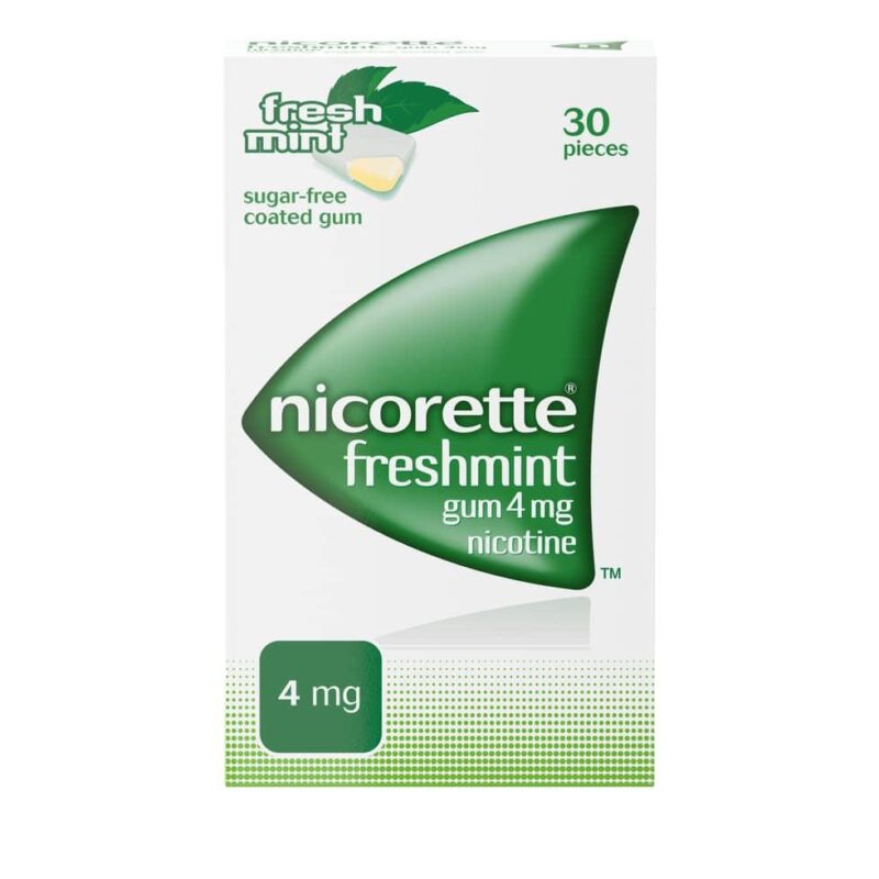 Nicorette Freshmint Nicotine Gum 4Mg 30 Pieces